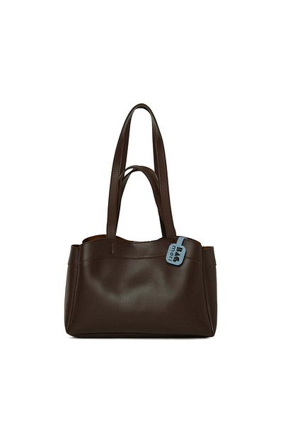 Bagmori Brown Women's Puppy Double Strap Bag m 000008572