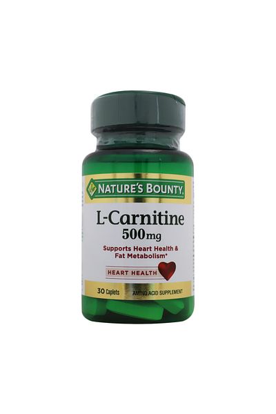 Nature's Bounty L - Carnitine Amino Acid Supplement, 500mg, 30 Caplets