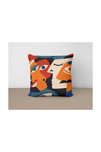 Markaev Picasso Style 4-Piece Throw Pillow Cover 933