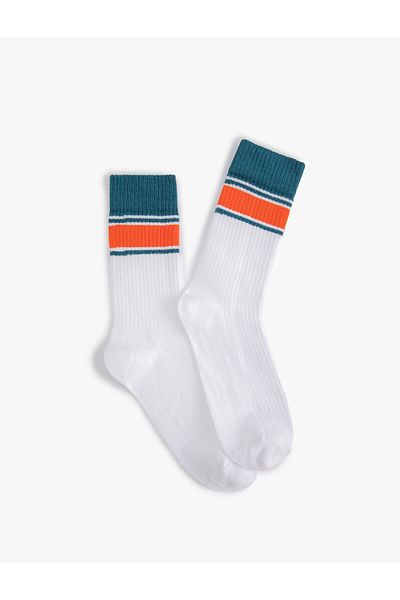 Koton College Socks Socket Line Detailed