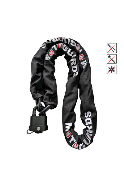 Motoguards 2 Metre 13mm *Kesilmez Motosiklet Zinciri + Yale ?Y220B/61M