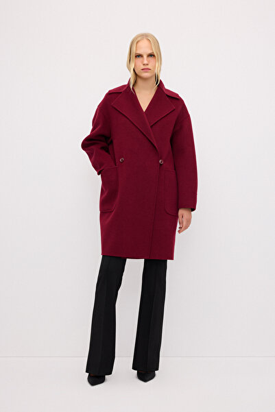 adL Düşük Kol Yün Karışımlı Kaban