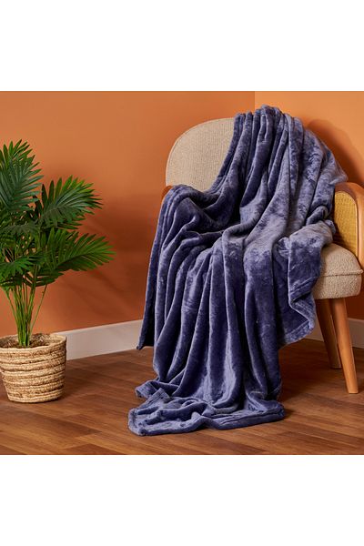 Bella Maison Shelly Wellsoft Tv Blanket Navy Blue (140X190 cm)