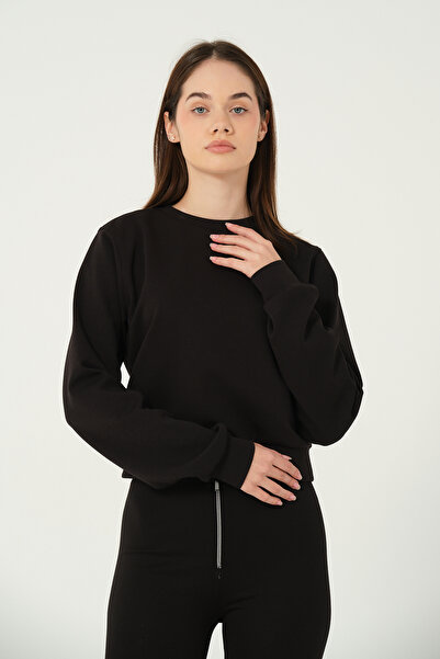 eva clothing سويت شيرت انترلوك أساسي للسيدات 1234686 إيفا-1