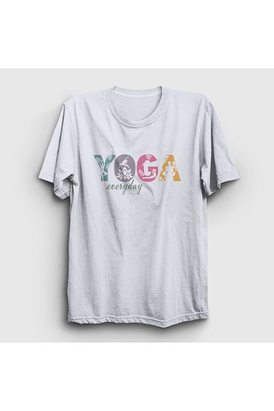 Presmono Unisex Λευκό T-Shirt γιόγκα δώρου καθημερινού διαλογισμού 508377 ττ