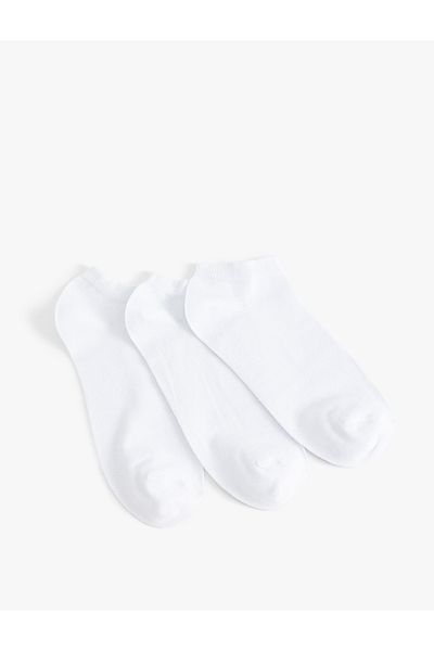 Koton Σετ Βαμβακερές κάλτσες Basic Booties 3 τεμαχίων