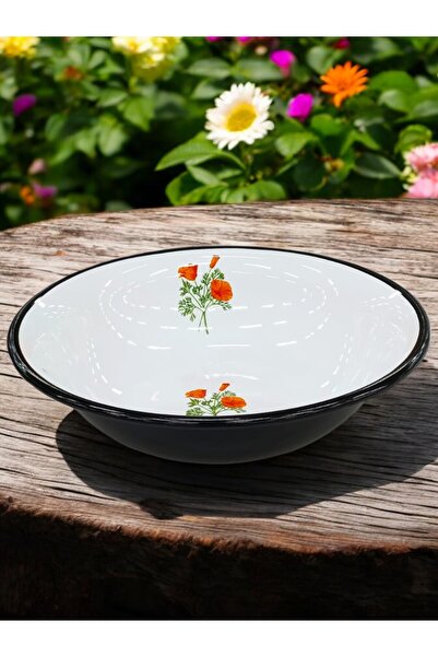 EMAYE TEZGAHI 32 CM Emaye Leğen, Büyük Kase, Karıştırma Kasesi, Hamur Yoğurma...