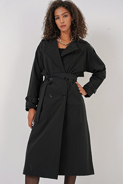 Bigdart 5936 Trenci cu guler dublu - negru