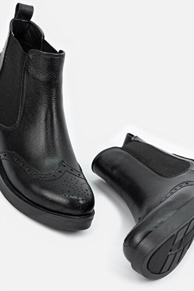 TUNAELLİ Kadın Siyah Bot & Bootie