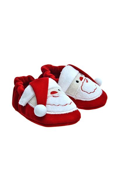 Freesure 912695 Unisex Red Baby Booties, Children's Home Shoes