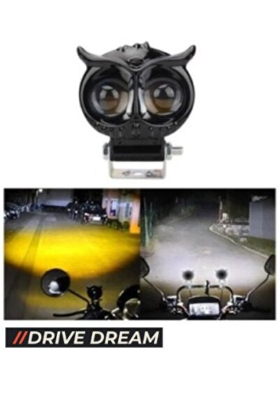 APEXİ BAYKUŞ LED SİS FARI  4 FONKSİYON ÇİFT RENK SARI-BEYAZ MOTO-OFFROAD-SUV-İŞ MAKİNESİ 1 ADET