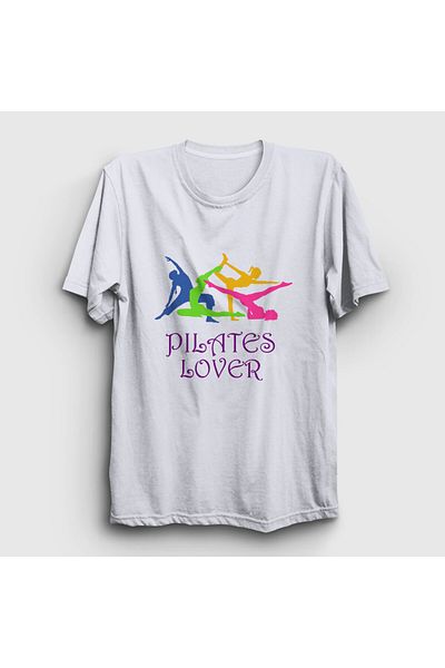 Presmono Λευκό μπλουζάκι Unisex Pilates Lover 511757 ττ