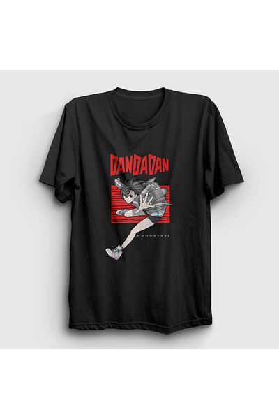 Presmono Μπλουζάκι Unisex Μαύρο Momo Ayase Anime Dandadan 512171 ττ