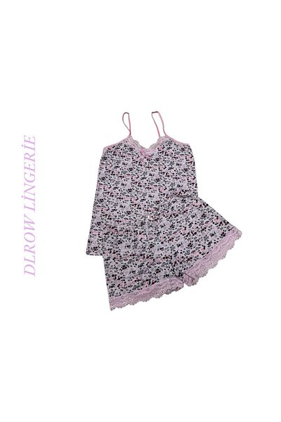 DLROW Women's Lace Shorts Singlet Set
