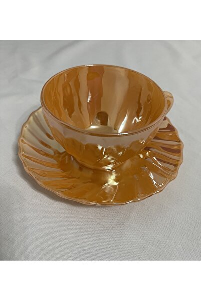 EliteCup Mexico Sarı Nostaljik Fincan Nescafe Fincanı 6 Kişilik