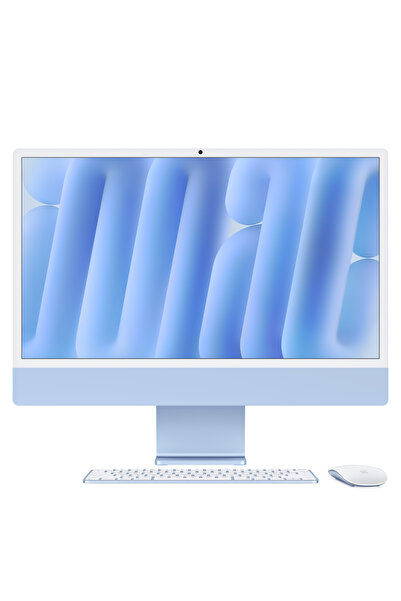 Apple 24" iMac with Retina 4.5K : Apple M4 chip with 10‑core CPU and 10‑core GPU, 16GB, 256GB SSD - Mavi