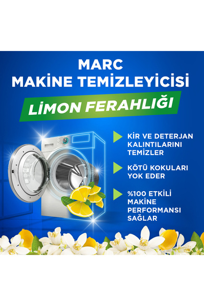 Marc Çamaşır Makinesi Temizleyici & Koruyucu Kireç Önleyici Limon Ferahlığı 500ml