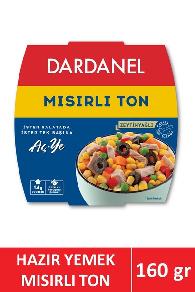 Dardanel Aç Ye Mısırlı Ton Balığı 160 gr