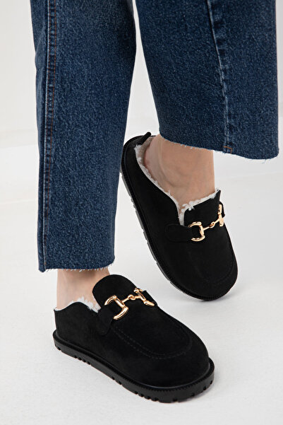 SOHO Dámské semišové pantofle 20010 - černé