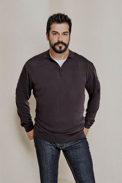 ALTINYILDIZ CLASSICS Men's Anthracite-melange Non-Pilling Anti Pilling Fabric Standard Fit Polo Neck Knitwear Sweater