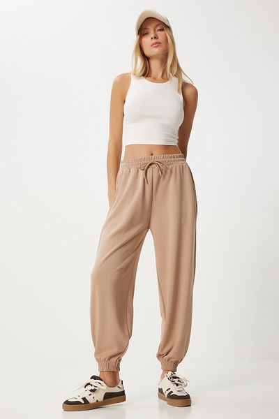 Happiness İstanbul Creme Modal Mix Damen Jogginghose - EN00617