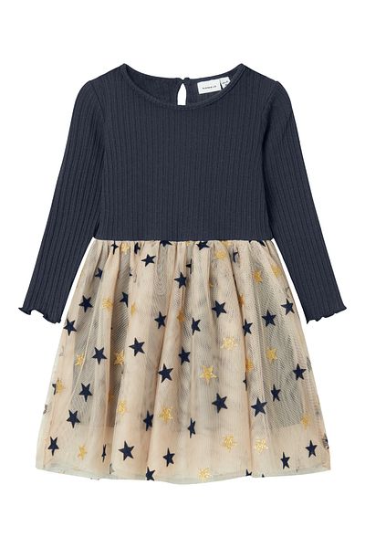 name ıt Navy Blue Nmfraven Ls Dress - 13236039