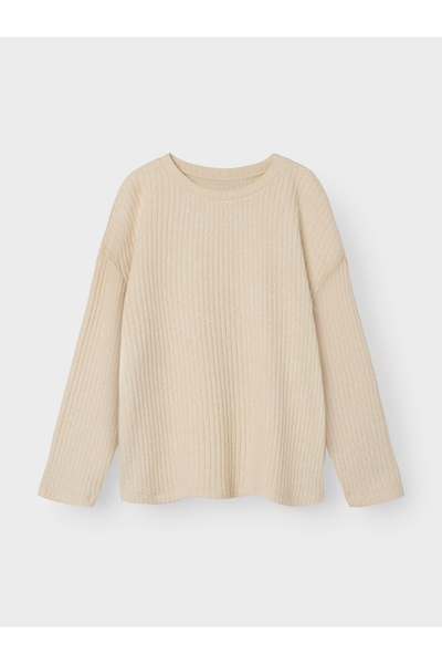 name ıt Nkfrikka Beige Ls Rlx Top - 13242018