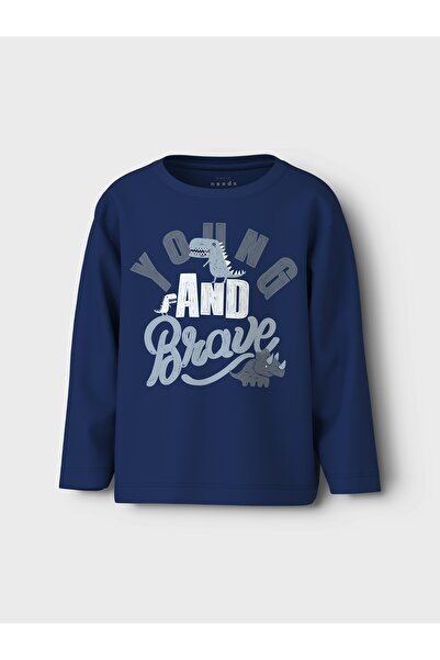 name ıt Nmmvictor Ls Nreg Top Navy Blue 13234712