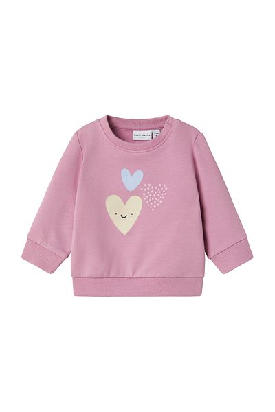 name ıt Nbfvrillie Ls Sweat Box Bru - Pink 13226050