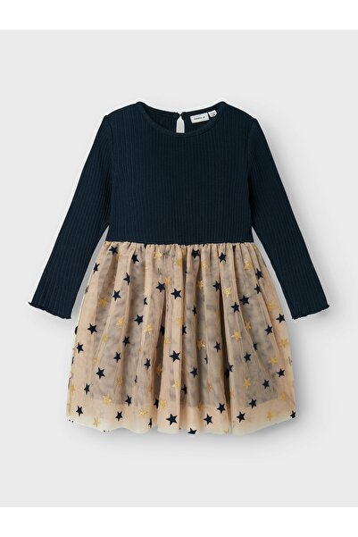 name ıt Navy Blue Nmfraven Ls Dress - 13236039