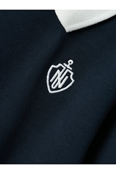 name ıt Nmmron Nreg Sweat Bru - Navy Blue Sweatshirt 13236360