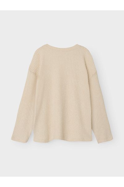 name ıt Nkfrikka Beige Ls Rlx Top - 13242018