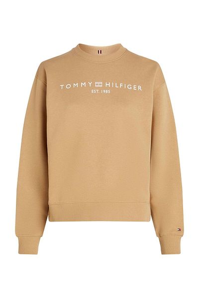 Tommy Hilfiger Dámská mikina Mdrn Reg Corp Logo - Camel C-Nk Swtshrt