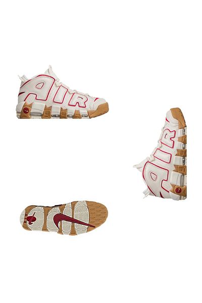 Nike W Air More Uptempo Phantom – telocvičňa/tenisky, červená-guma svetlohnedá-číra