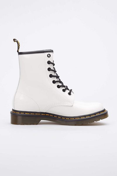 Dr. Martens 1460 W WEISSE PATENTLAMPE