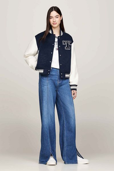 Tommy Jeans Sötétkék női kabát - TJW Letterman dzseki