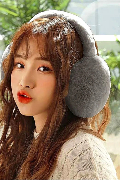 PETEK AKSESUAR Cold Protective Soft Plush Winter Headphones