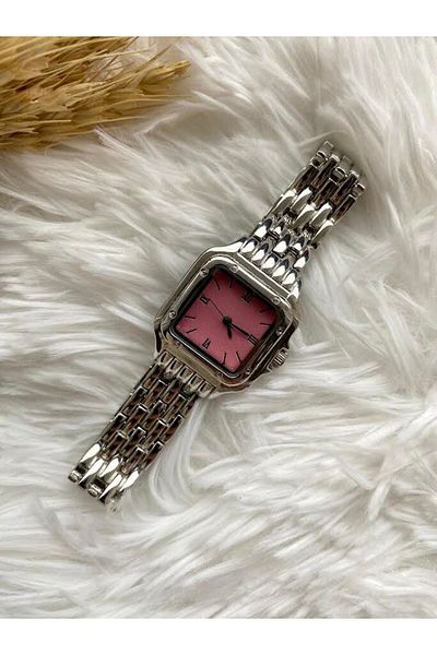 QUARTZ Vintage Pink Princess Wristwatch - Roman Numeral