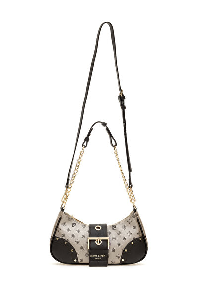 Pierre Cardin Goldfarbene Damen-Umhängetasche mit Monogramm 05PC24K24303