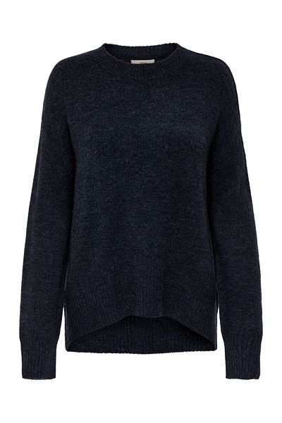 JDY JDYELANORA L/S O-NECK CURVED PULLOVE KNT