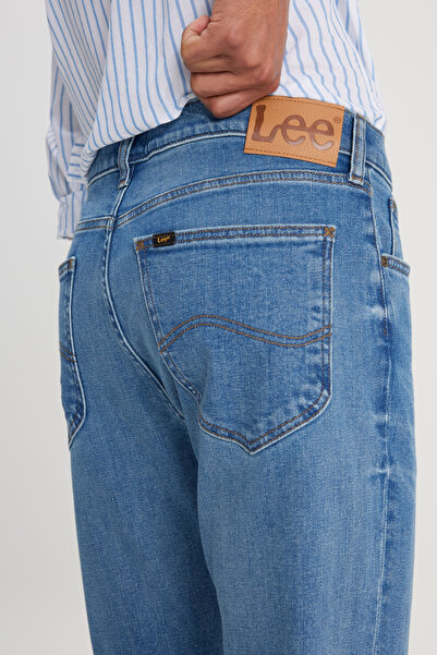 Lee Men's High Waist Straight Blue Denim Trousers - Austin Jean L733201941F39