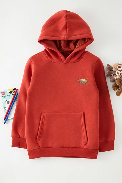 TRENDYOLKIDS Hanorac mini cu imprimeu cu gresie pentru băiat - TKDAW25SW00122