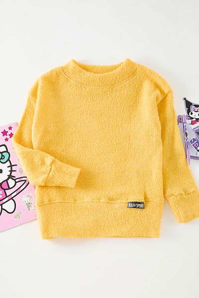 TRENDYOLKIDS Sárga lány kötöttáru pulóver TKDAW25KZ00002