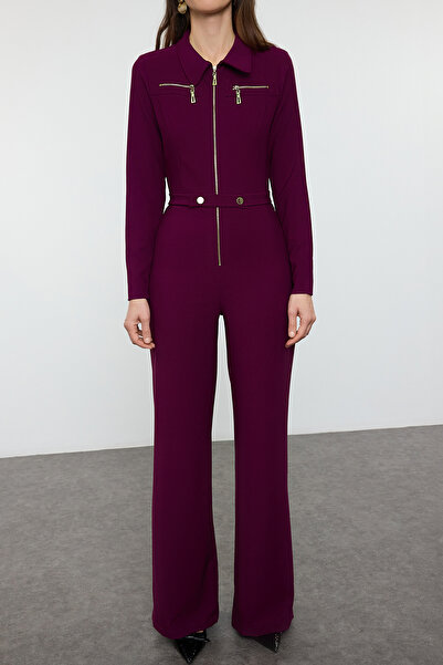 Trendyol Collection Twoaw25Tu00013 Model Plum Overal