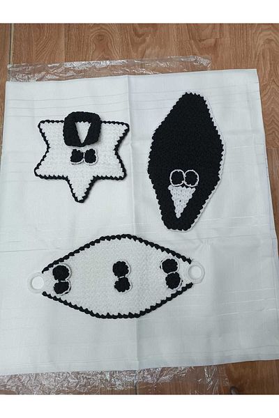 S.Y Set of 3 Groom Washcloths