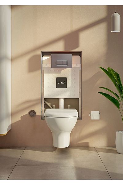 VitrA صمام التوقف المدمج Origin A41458، كروم (مجموعة مثبتة على السطح)