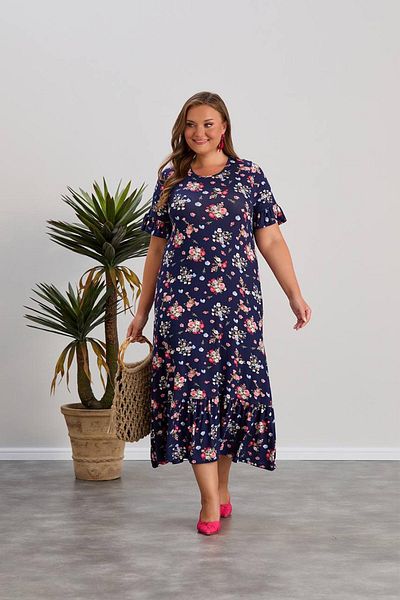 Hermevsim Wearon Dora - Φόρεμα με μπολ μεγάλου μεγέθους Navy Blue