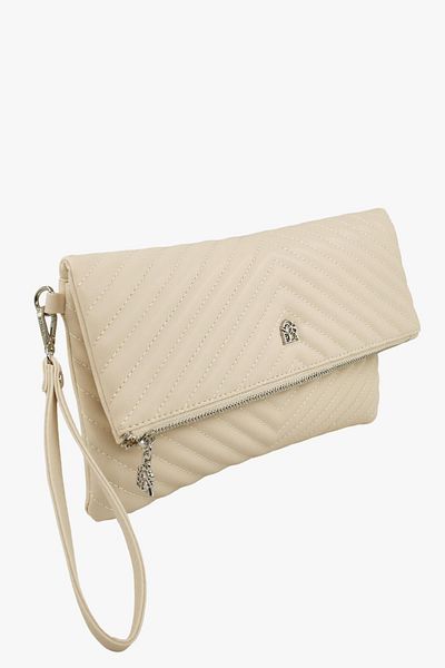 SOSELA 67-6010 Women's Linen Beige Portfolio Bag