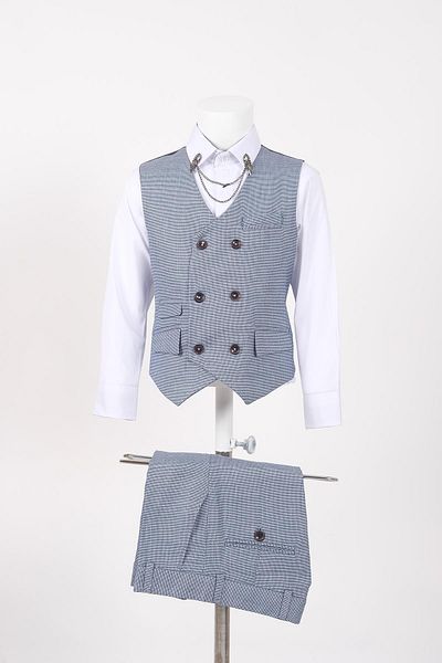 Doctor junior Boy's Slim Fit Bird Eye Suit - No Shirt Mnvs2285