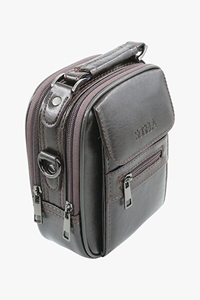 SOSELA 45-3019 Brown Medium Size Men's Handbag